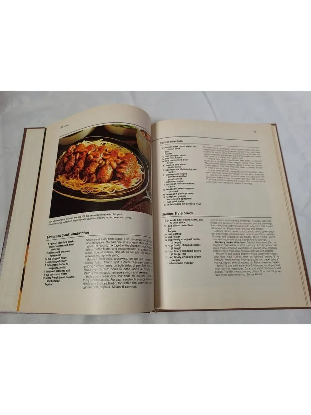 1978 Better Homes & Gardens Classic Beef Recipes Hardcover